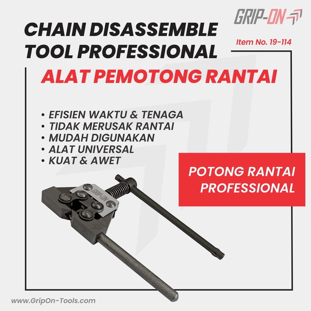 Original GRIP-ON CHAIN DISASSEMBLE TOOL PROFESSIONAL PEMOTONG RANTAI PROFESIONAL CHAIN CUTTER CHAIN 