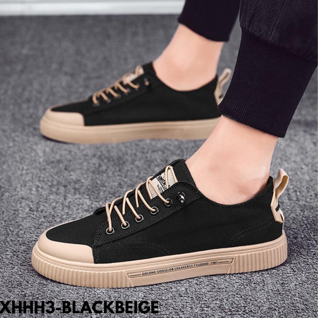 SEPATU SNEAKERS PRIA MODERN TERBARU 2022 SIMPLE CASUAL KUALITAS IMPORT HHH3