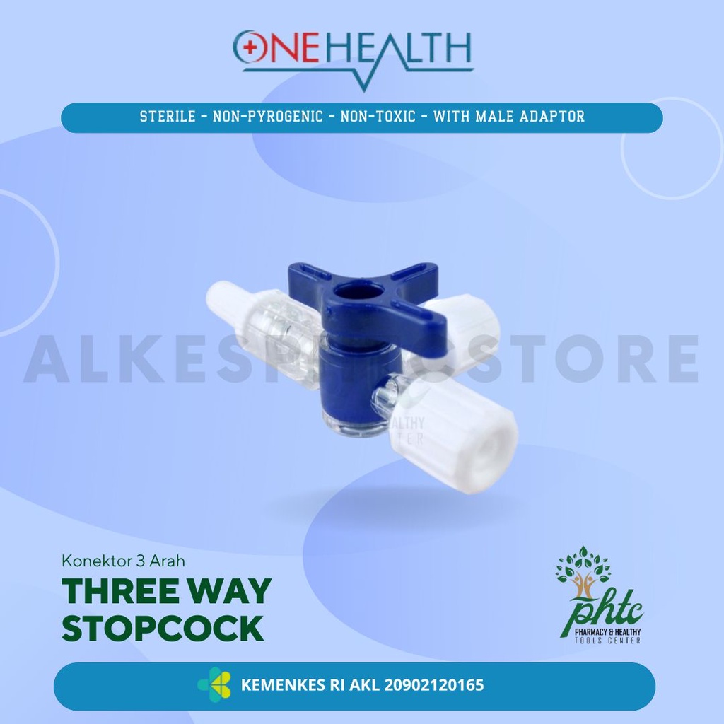 ONEHEALTH 3-Three Way Stopcock l Three Way Stopcock Onehealth l 3 Way Stopcock