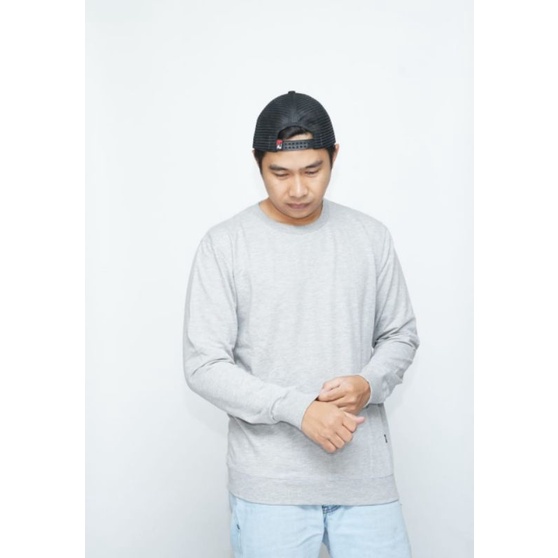 SWEATER OBLONG POLOS CREWNECK BABYTERRY PRIA DAN WANITA