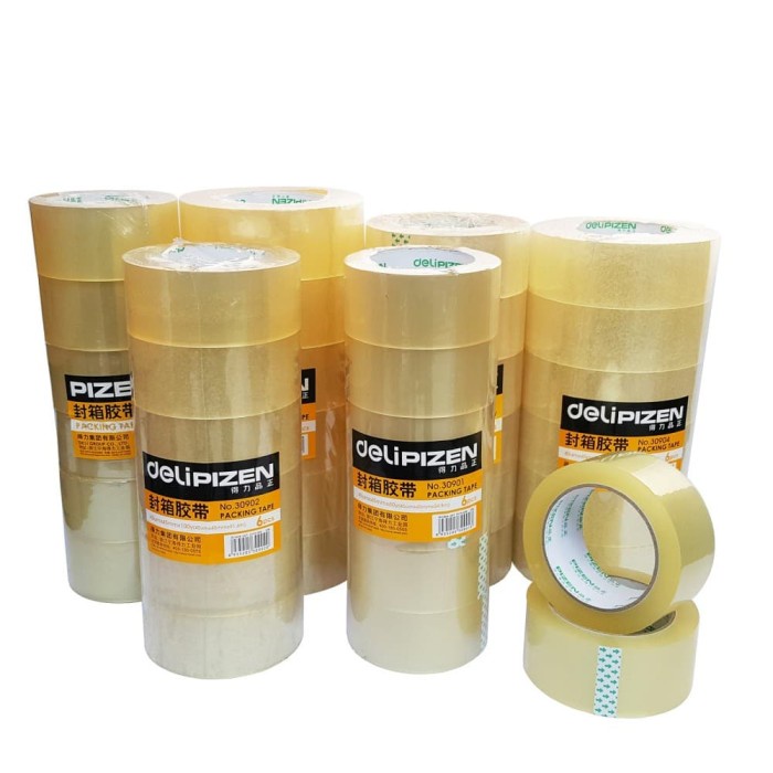 

PEREKAT-PENGIKAT- DELI ISOLASI / LAKBAN BENING 45MM X 60 YARD X 48 MICRON 30901 -PENGIKAT-PEREKAT.