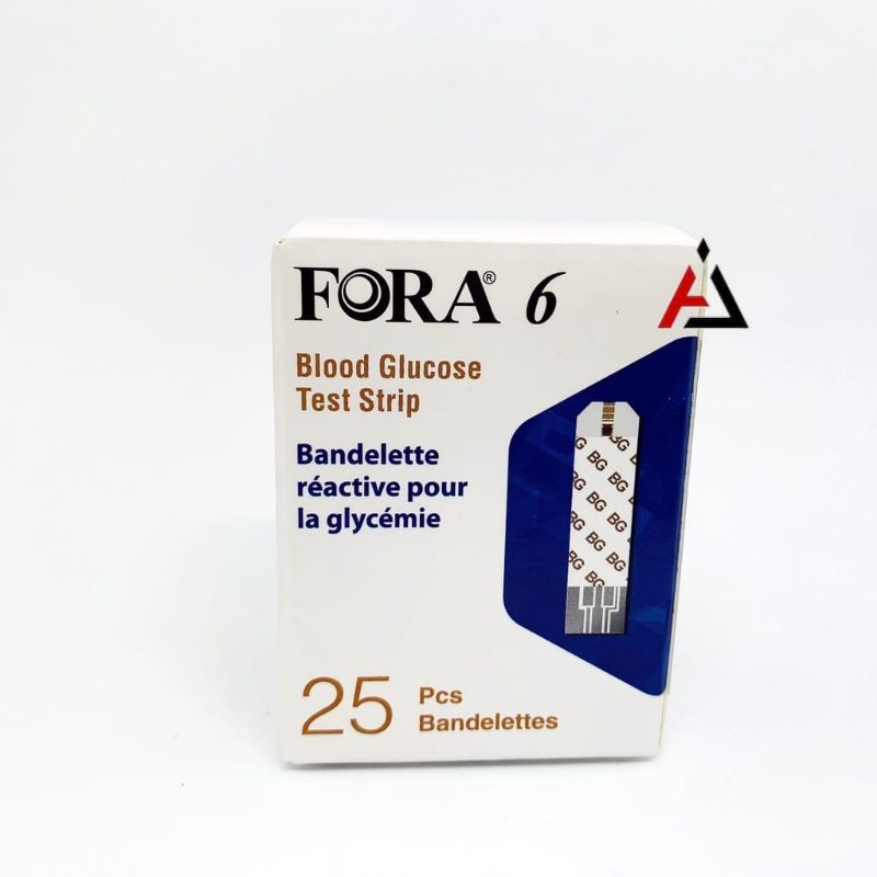 Strip Gula Fora 6 Plus isi 25 Pcs / Strip Glucose Alat Fora 6 Plus