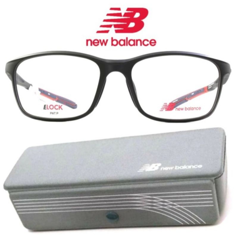 Frame Kacamata Pria Original New Balance NB09124-C01 With Elock - Black