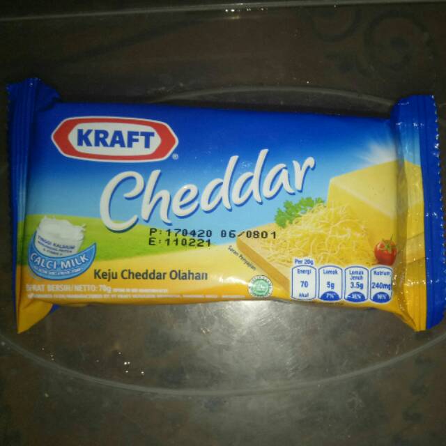 Keju Kraft Cheddar Keju Olahan Cheese 70 gram