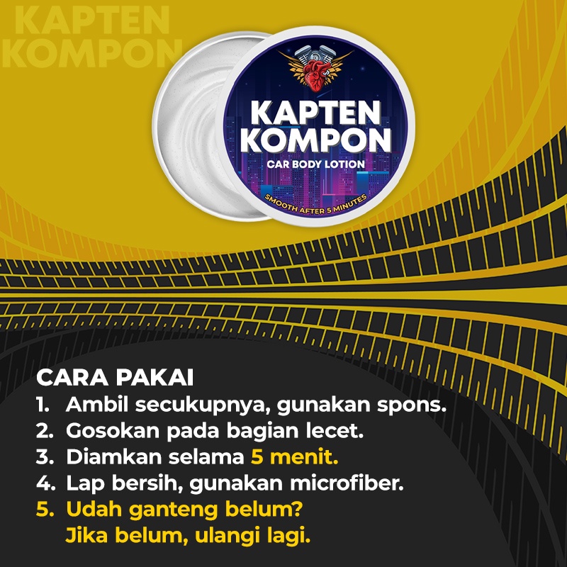 Z190 | Penghilang Baret Lecet Noda Body Mobil Motor / Scratch Swirl Remover Compound / KAPTEN KOMPON