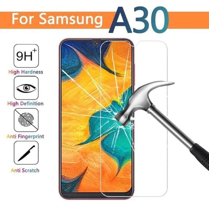 TEMPERED GLASS SAMSUNG A30 ANTI GORES KACA FULL BENING - SCREEN PROTECTOR