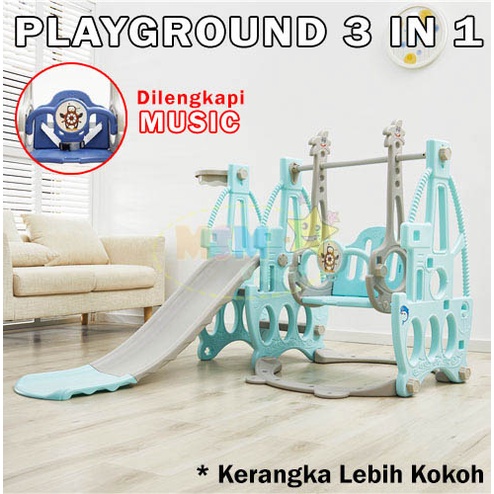 ( PEROSOTAN 3 IN 1 ) RKJ Mainan Anak Perosotan /  Playground  Set VRT-115