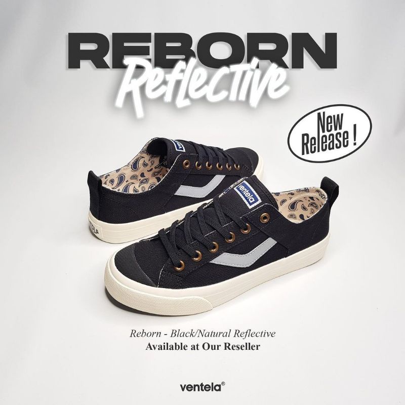 VENTELA REBORN REFLEKTIVE BLACK X EVIL PAPA GADING 100% ORIGINAL