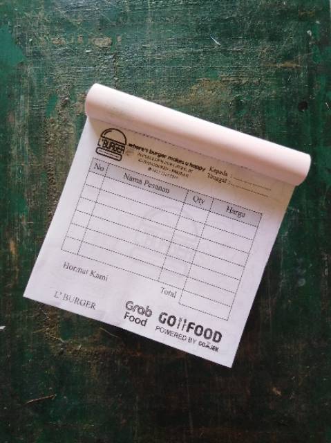 

PAKET HEMAT Nota custom 2 ply ukuran 1/6 folio (10,5x11 cm)