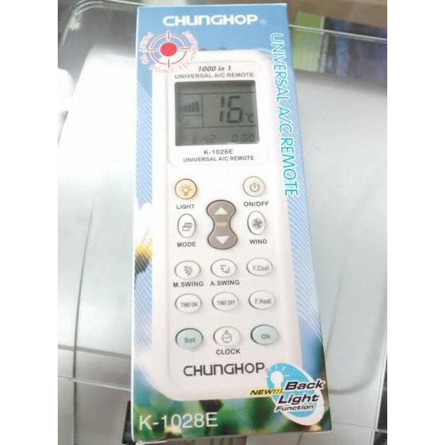 Universal AC A/C Remote Control Chunghop K-1028E ORIGINAL