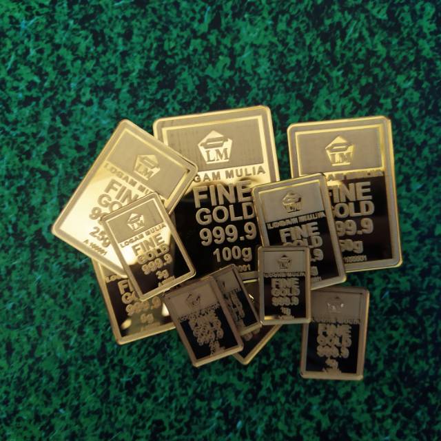 READY STOK  Replika Logam Mulia / Replika Tiruan emas Antam batangan / Dekorasi Hiasan mahar