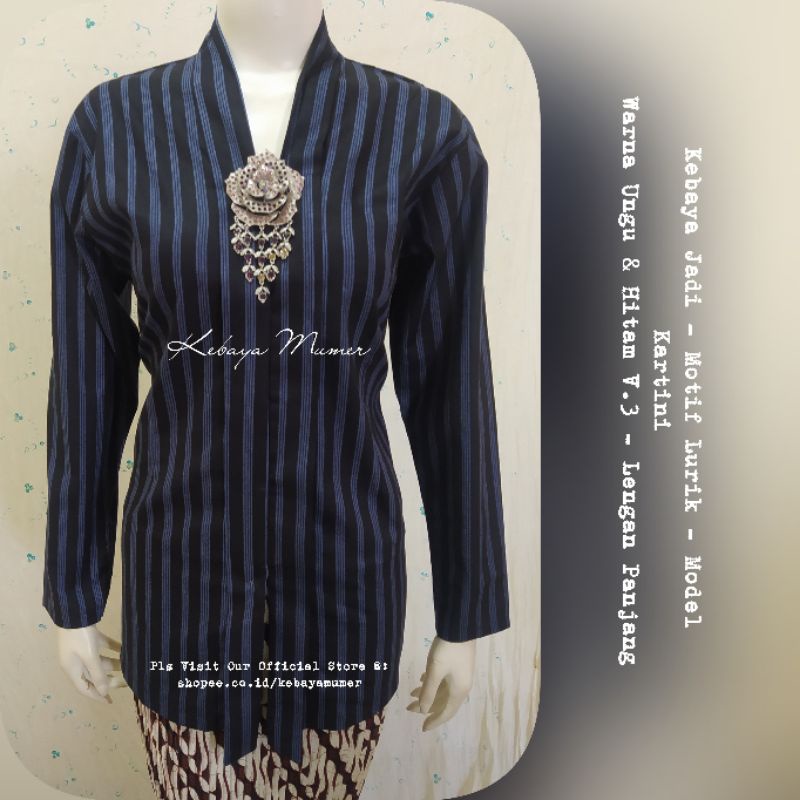 Kebaya Murah Jadi Lurik Kartini Modern. Kebaya Lurik Kartini. Lurik Kartini. Kebaya Lurik-8