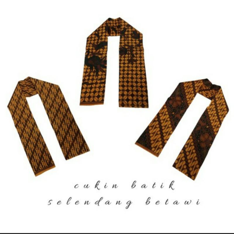 Cukin Batik I selendang Batik Betawi Syal Batik