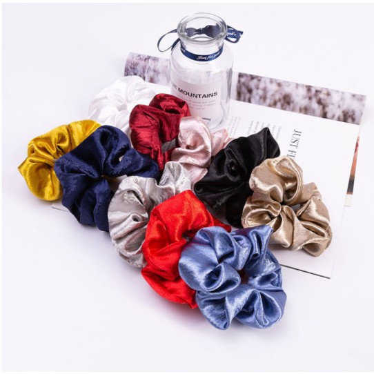 JAYA.Co IKAT RAMBUT SCRUNCHIE POLOS VELVET KOREA