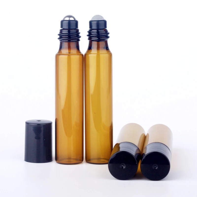 Botol Roll On Kosong Warna Coklat Ukuran 10ml Untuk Essential Oil Parfum