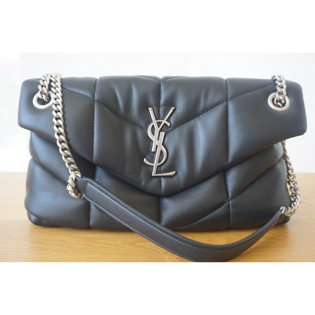 Tas Selempang Wanita Yves.Saint Laurent Black Silver