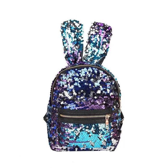 Tas ransel hologram fashion bling bling premium rabbit