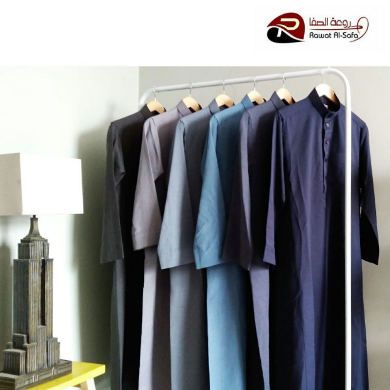 GAMIS JUBAH PRIA IMPORT SAUDI WOLL | JUABH RAWAT AL SAFA WOLL