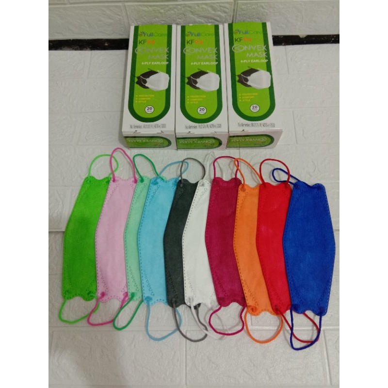 KF94 CONVEX MASK WARNA WARNI FULLCARE ISI 20PCS SENSI