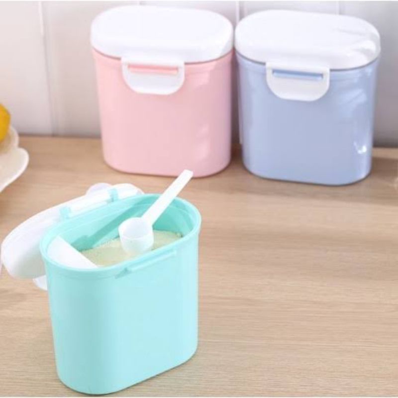 Makassar V133 Tempat susu bubuk bayi portable kotak susu anti tumpah kotak penyimpanan makanan serbaguna baby milk powder container