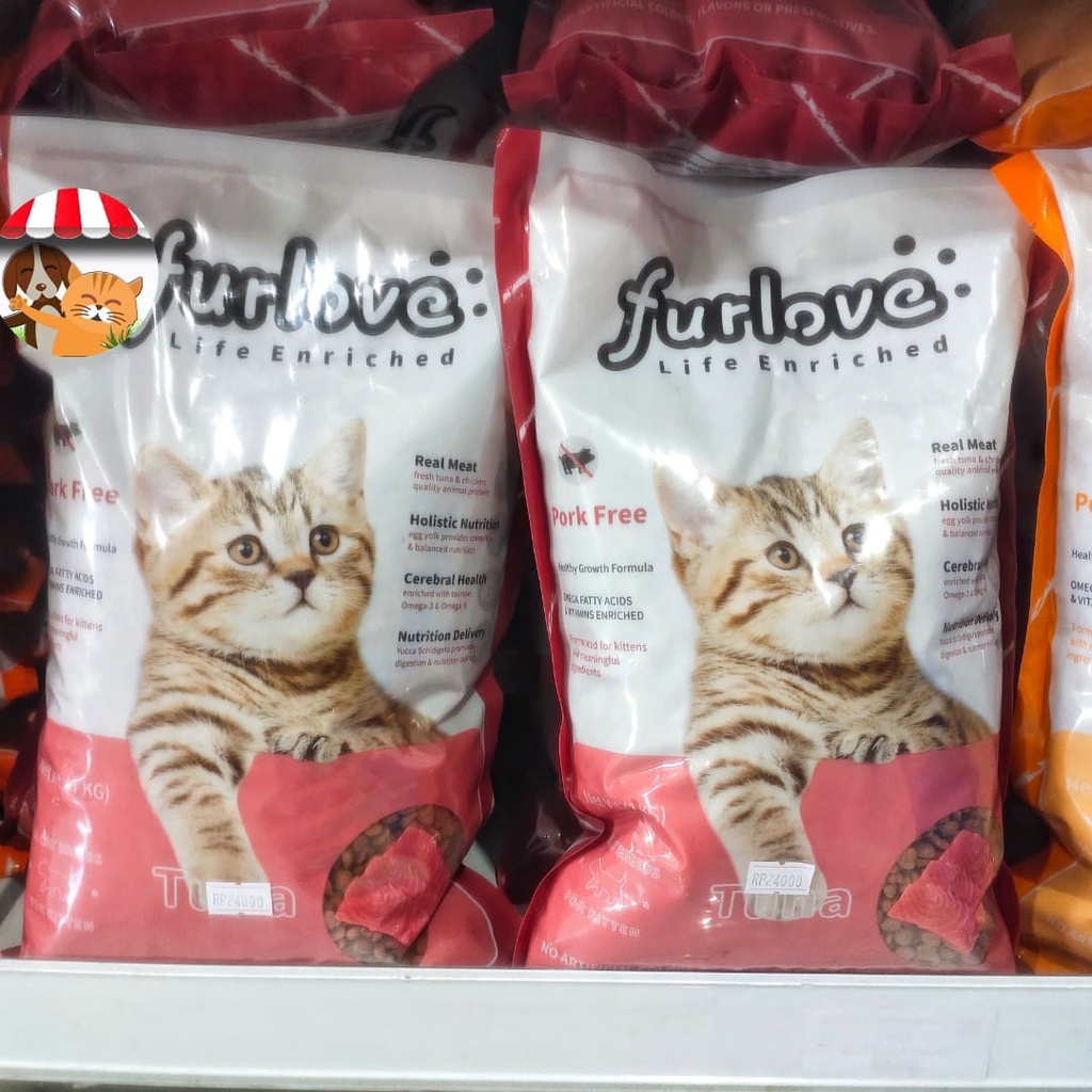 Makanan Kucing Furlove Tuna Kitten 1kg - Makanan Kucing Semua Umur