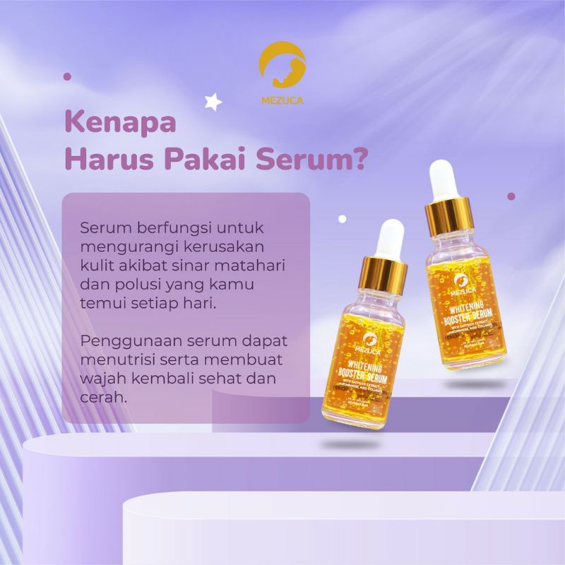 ❤ MEZUCA ❤ Serum Saffron Whitening Booster Serum with Niacinamide 20ML and Collagen Pemutih Wajah Glowing - Keluarga id