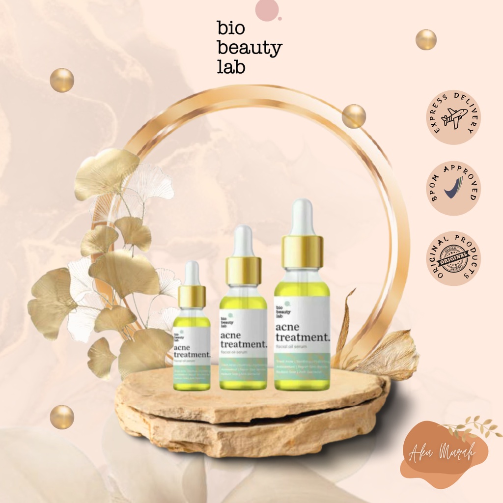 ✨ AKU MURAH ✨[BARANG SALE L.3] Bio Beauty Lab - Bundle Acne Treatment Facial Oil 5 ML | 10 ML