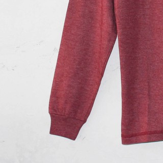  KAOS  POLOS  LENGAN  PANJANG  MARSALA MAROON  MISTY WANITA 