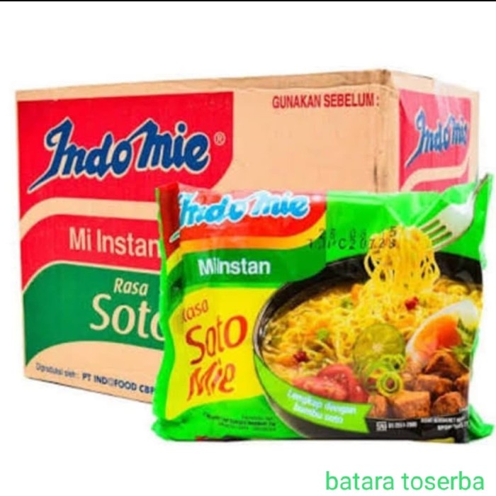

Indomie Mie Instan rasa Soto Mie / Dus (isi 40 bungkus)