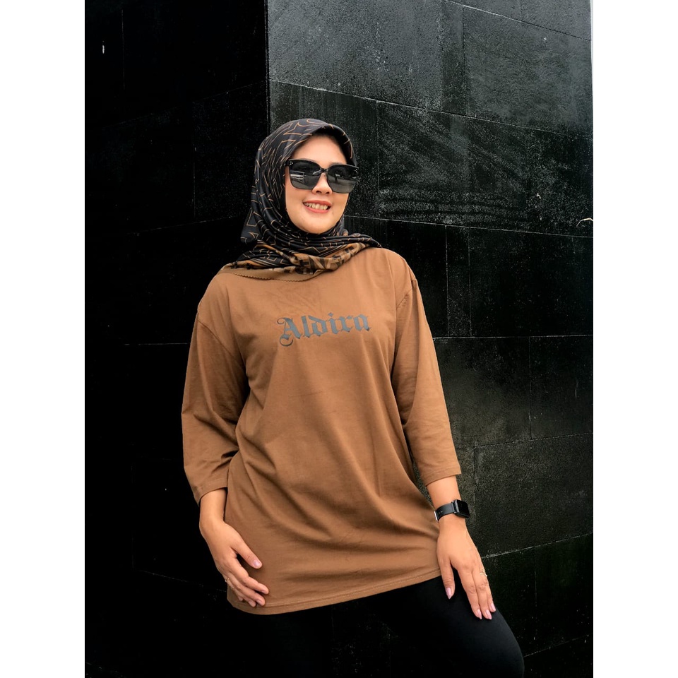 Kaos Oversize Aldira Atasan Wanita Hijab Terbaru / Kaos Oversize Wanita Terbaru / Kaos Wanita