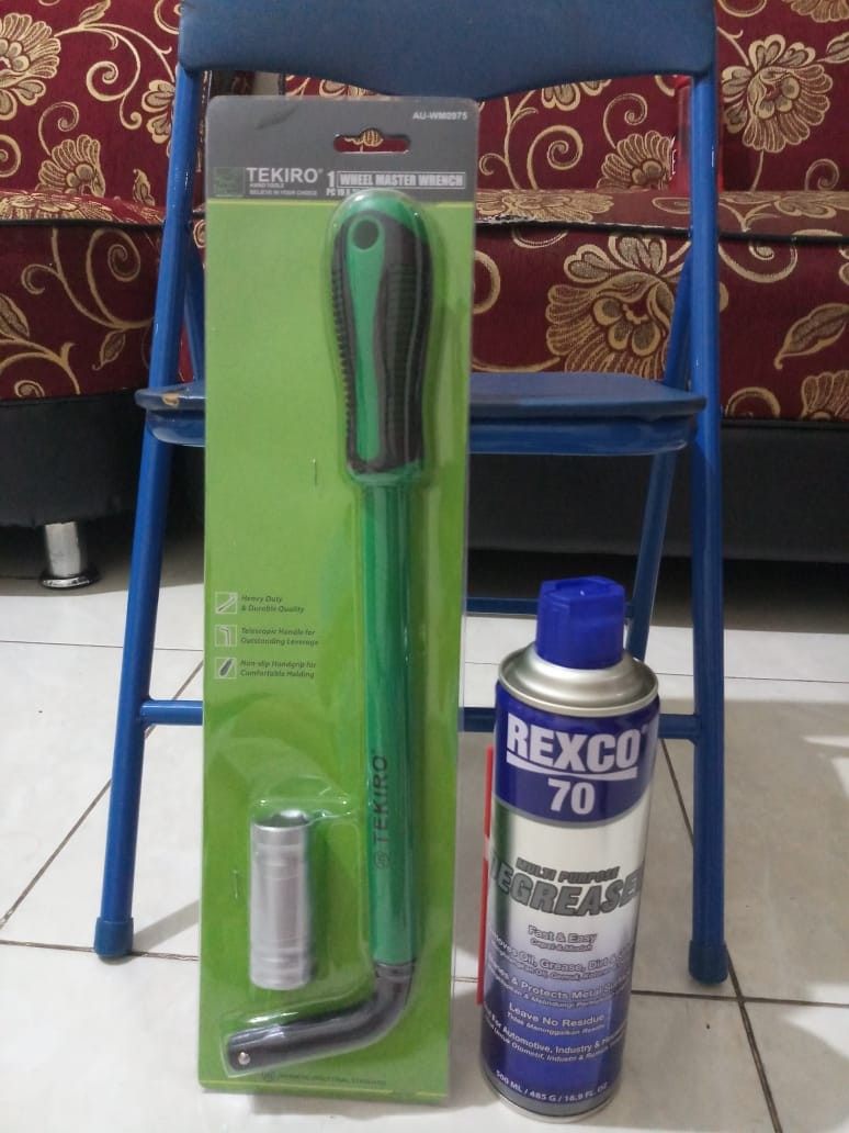 Tekiro Wheel Master Wrench Cr-v Sock 19 X 21 Mm / Kunci Roda Tarik / Tools - Alat Perkakas