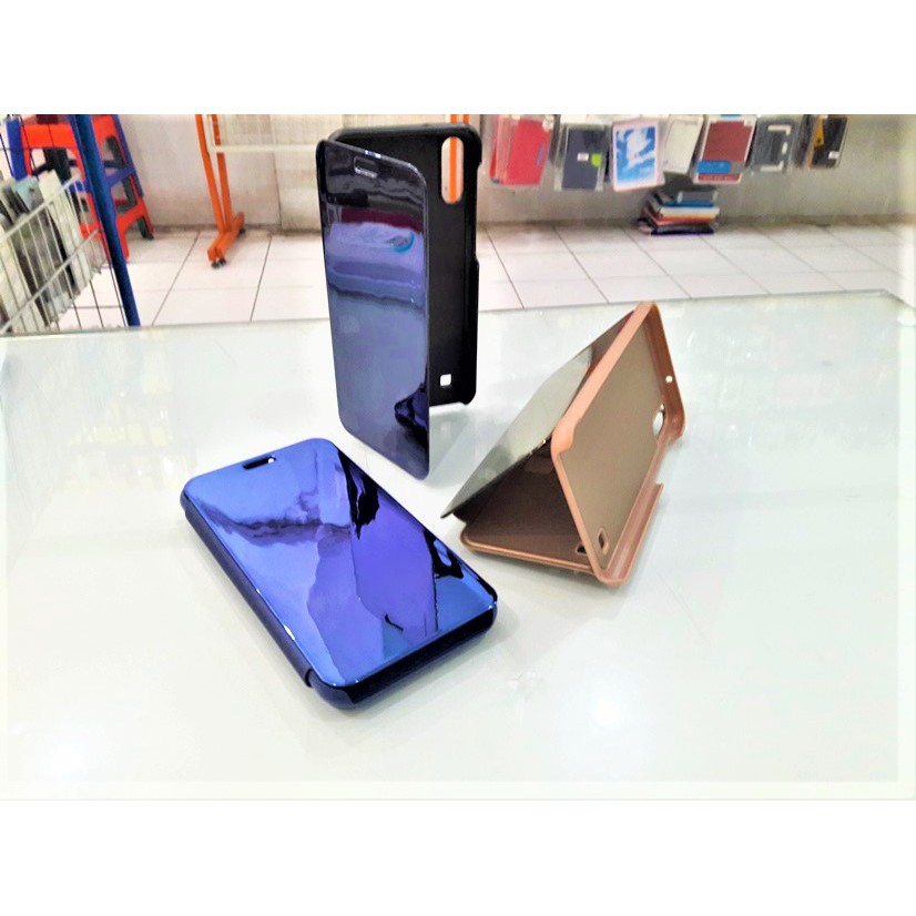 Casing Fashion Case Flip Cover Clear View Samsung Galaxy A10