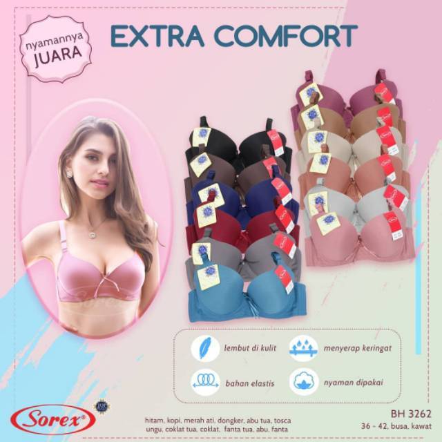 Bra BH Sorex 3262 kawat Extra Comfort