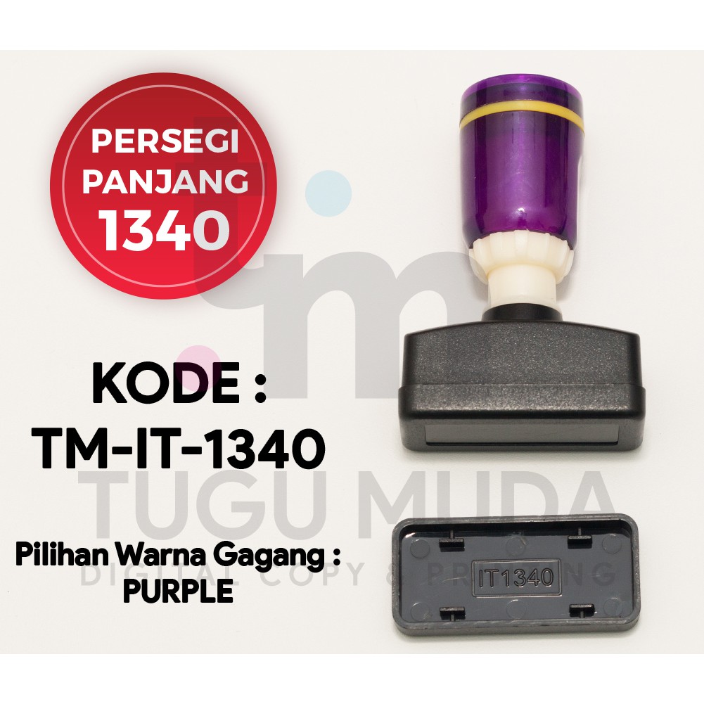 

GROSIR Gagang Stempel Flash PERSEGI PANJANG 1340 (13x40mm) -TM-IT-1340