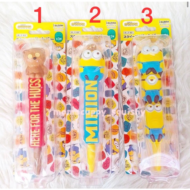 PROMO SQUISHY LICENSED Minion squishy pen by Ibloom