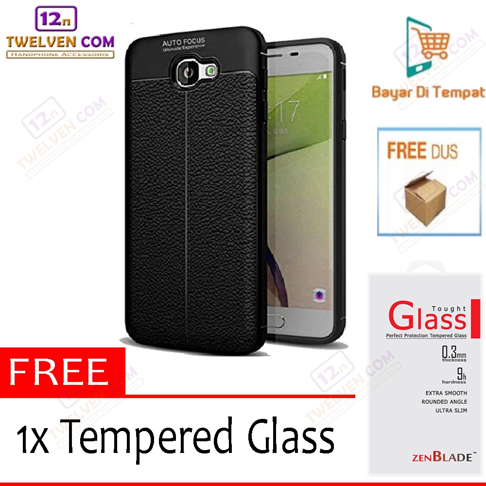 Case Auto Focus Softcase Casing for Samsung A7 2017 A720 - Free Tempered Glass