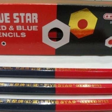 

Unik Pensil Five Star Merah Biru Besar Isi 12 Buah Promo