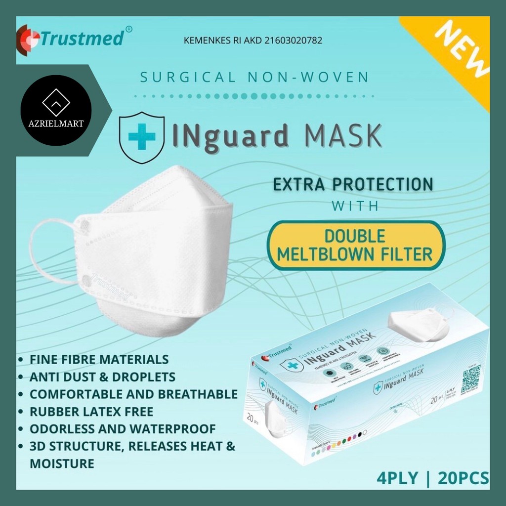 Trustmed KF 94 Masker Medis KN94 Masker KF94 Korea Premium Masker 94 KF94 Warna Warni 4ply Earloop 2