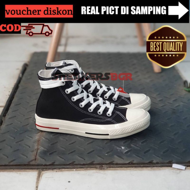 CONVERSE 70S HIGH HARITAGE BW | sepatu converse 70s | sepatu converse hitam | sepatu premium