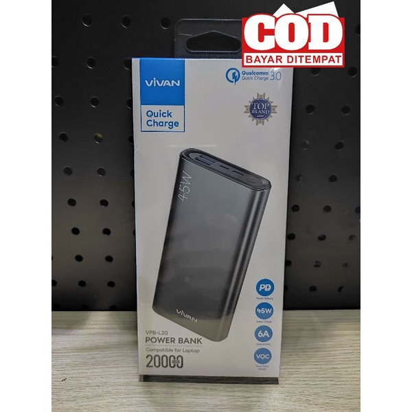 Power Bank Vivan VPB-L20 Quick Charge 20.000 mAh Super