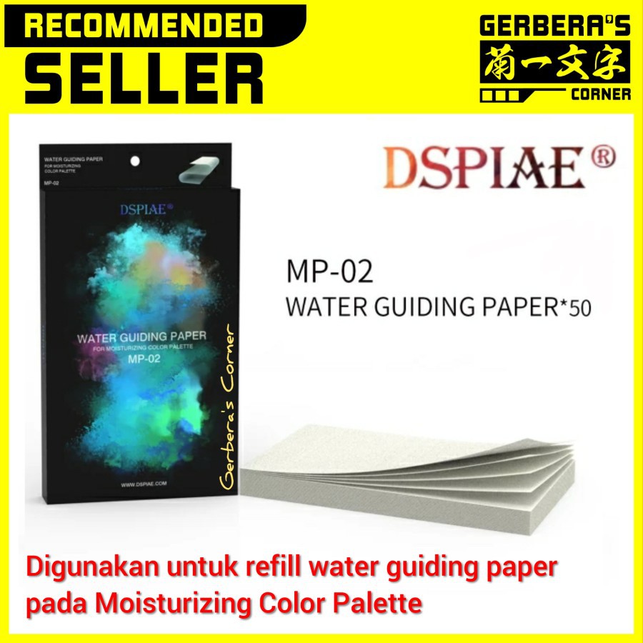 

DSPIAE Water Guiding Paper Refill Cat Kuas Handbrush Palet Cat Acrylic