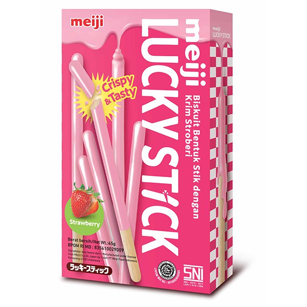 

MEIJI Lucky Stik Strawberry - 45 gr