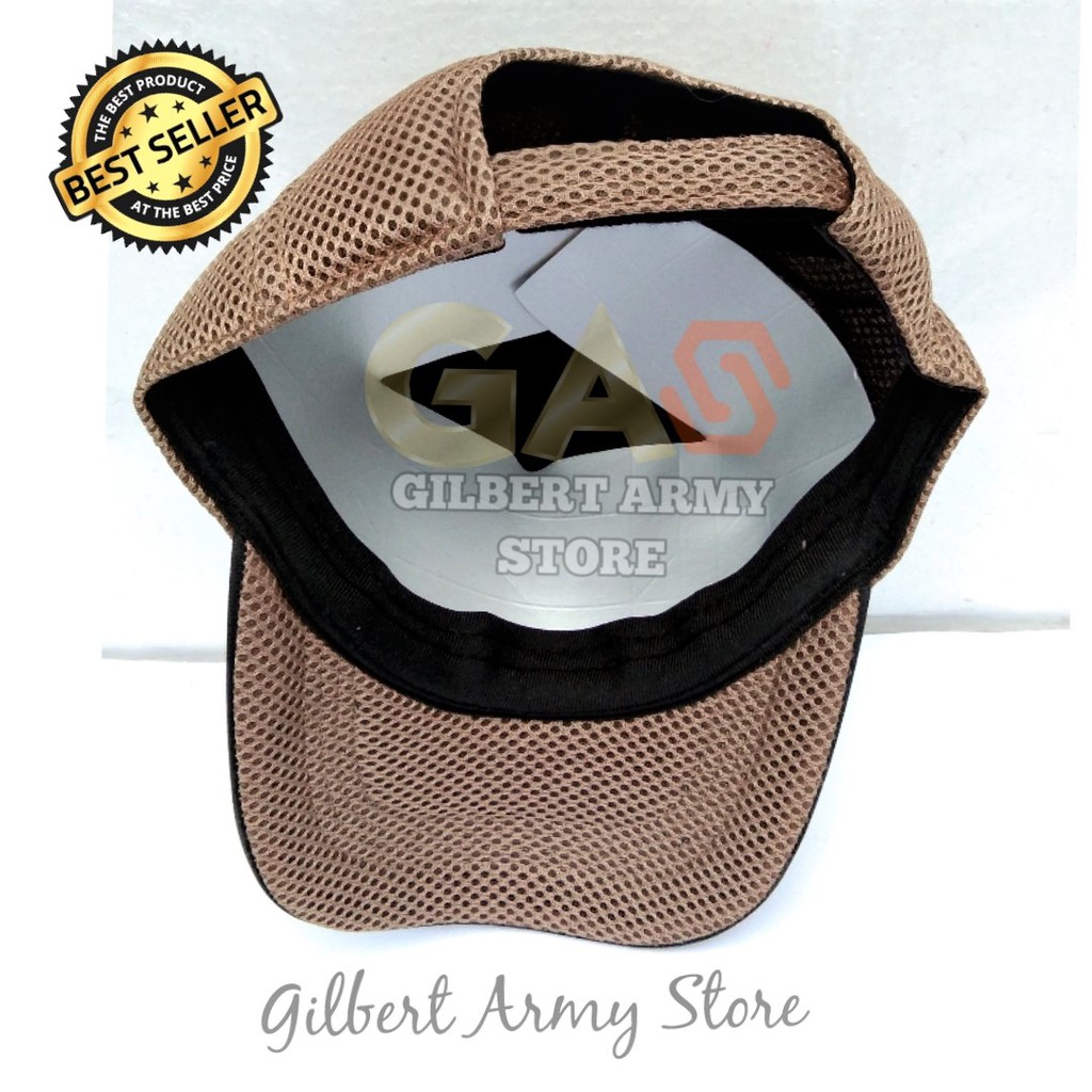 GILBERT ARMY STORE- Topi Pria Army- Topi Jaring Tentara- Topi Tan gurun- Topi Tni Indonesian Army