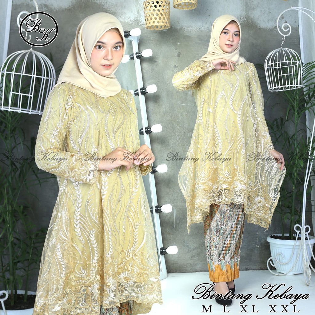 PROMO SET TUNIK BORDIR TIMBUL / SET TUNIK TULLE BORDIR