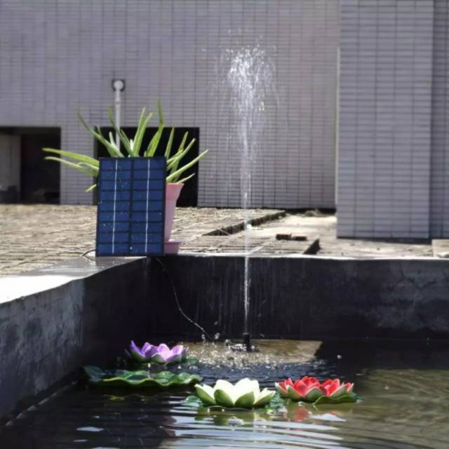 Pompa Air Mancur Tenaga Surya Matahari Solar Cell Water pump Water Proof Mini Kolam Outdoor