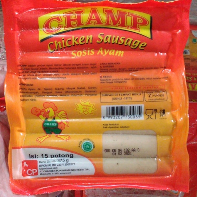 (BANDUNG) Sosis Champ Ayam isi 15 Frozen Food Sausage | Shopee Indonesia