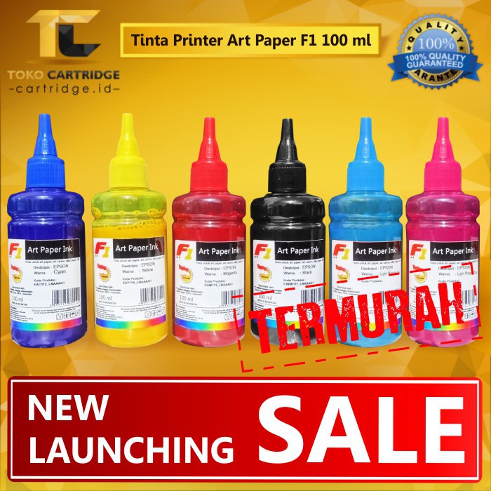 Tinta Refill Art Paper F1 100ml Black Cyan Magenta Yellow Light LC LM Artpaper Ink F1 Printer Epson