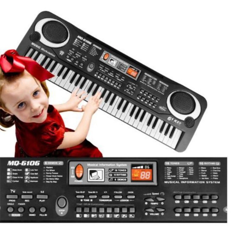 Piano Anak Digital Electric Keyboard 61 Keys MQ-6106