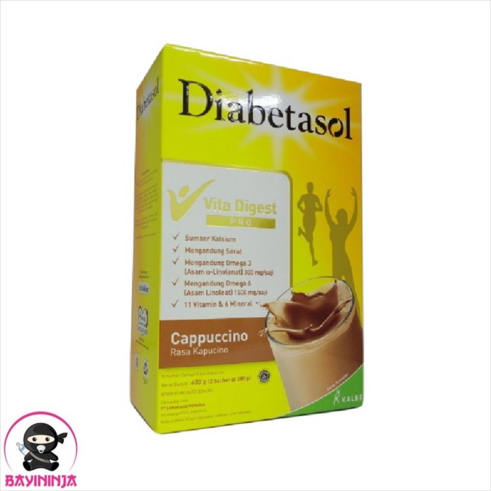 

b2011bb Diabetasol Nutrition Diabetic Susu Diabetes Cappuccino Box 600G 600 G Xa201As