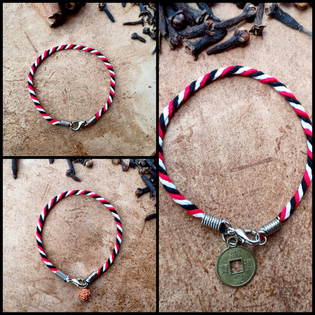 10 Rb Dapat 3 pcs Paket Gelang Tridatu Cantelan / Gelang Tridatu Murah / Gelang Tridatu Bali / Gelang Pria Murah / Gelang Bali Ori